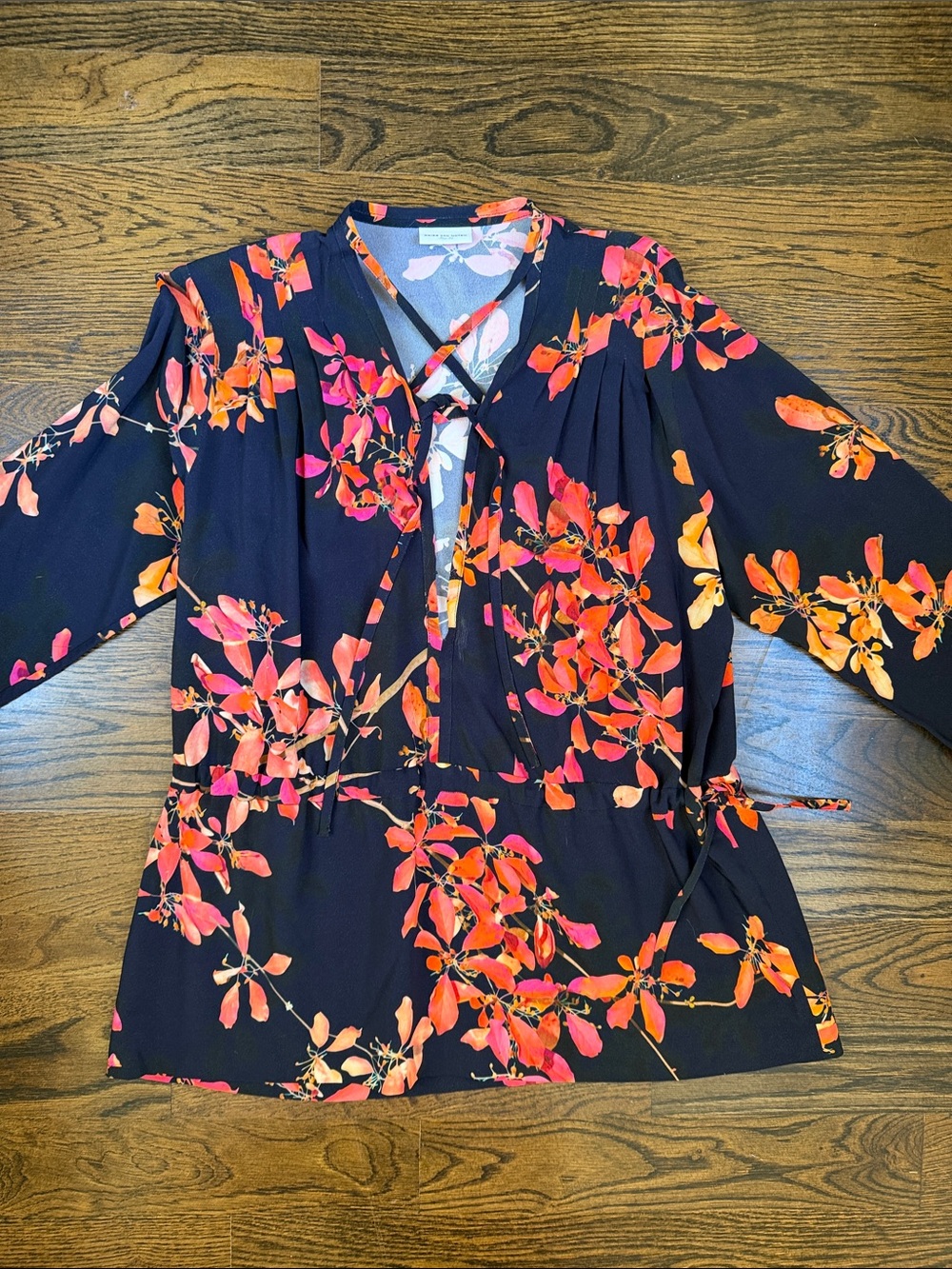 Dries Van Noten Floral Print Blouse Size 34 X-Small